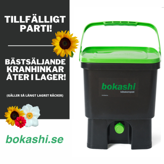 Bokashihink svart/grn med kran  i gruppen Bokashi  hos bokashi.se (211-101)