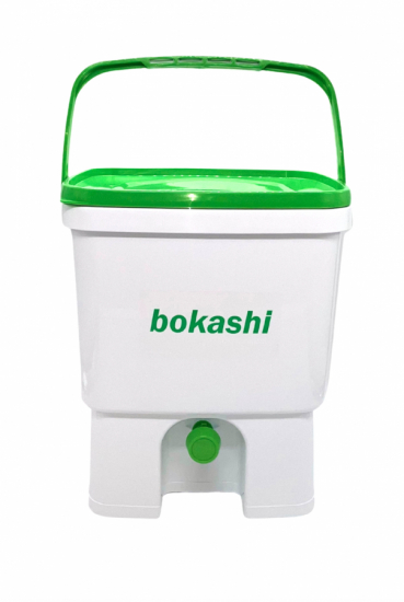 Bokashihink vit/grn med kran  i gruppen Bokashi  hos bokashi.se (211-401)