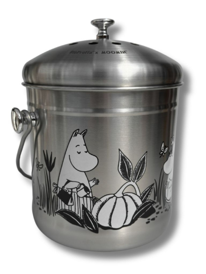 Mumin - hink för matuppsamling, Stainless Steel 4l -