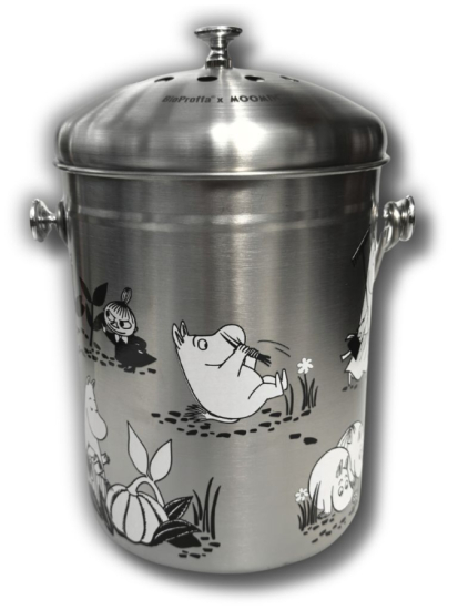 Mumin - hink för matuppsamling, Stainless Steel 5l -