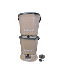 Bokashi Essential cappuccino - 2 kranhinkar med bas + tillbehör (ej strö)