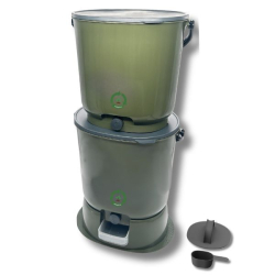 Bokashi Essential olivgrön - 2 kranhinkar med bas + tillbehör (ej strö)