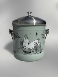 Mumin - hink för matuppsamling 4 liter - "Little Fish" 