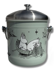 Mumin - hink för matuppsamling 4 liter - "Little Fish" 