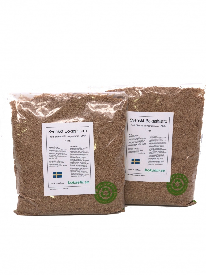 Svenskt Bokashiströ, 2 x 1 kg 