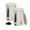 Startkit - Bokashi 2.0 gräddvit - 2 st designade hinkar för köksbänken + 1 kg strö Startkit - Bokashi 2.0 gräddvit - 2 st designade hinkar för köksbänken + 1 kg strö
