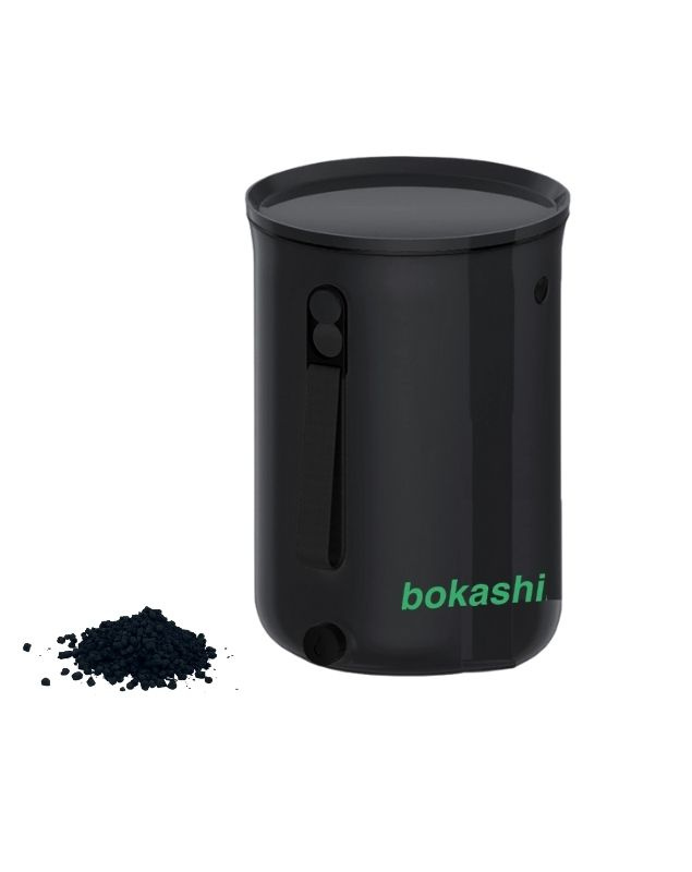 Bokashi 2.0 svart - 1 st designad hink för köksbänken