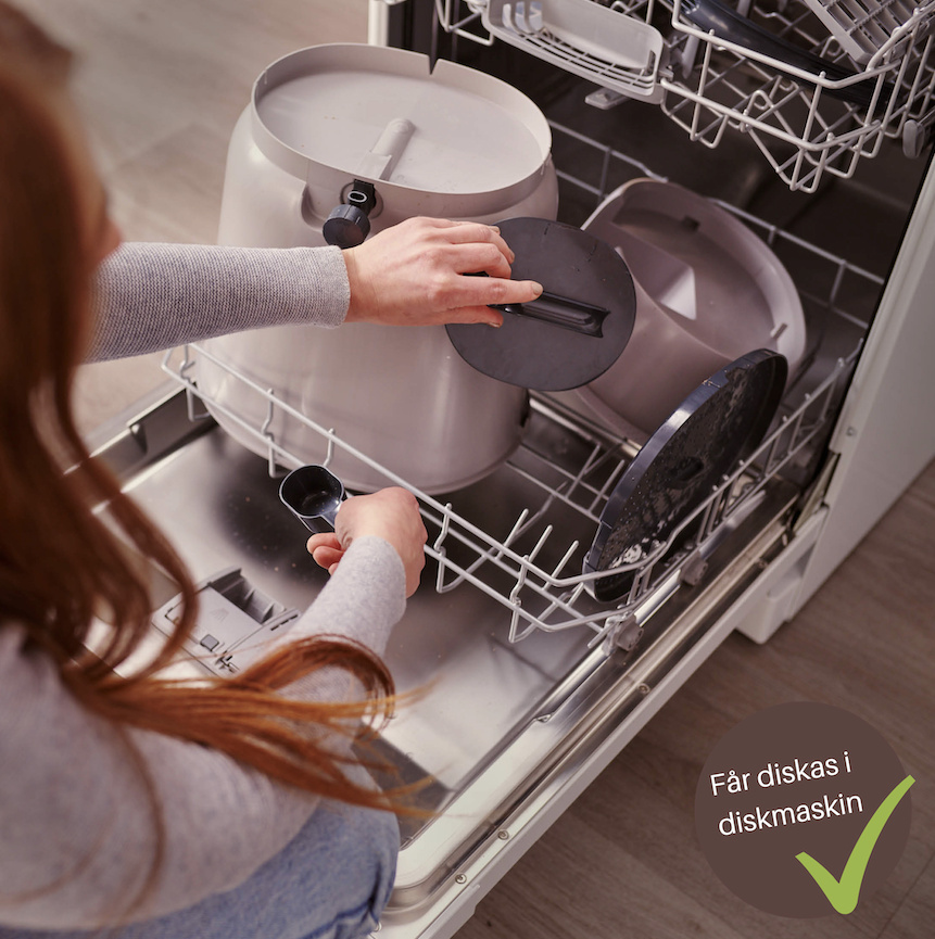 Startkit Bokashi Essential grå - 2 st kranhinkar med bas + 1 kg svenskt bokashiströ