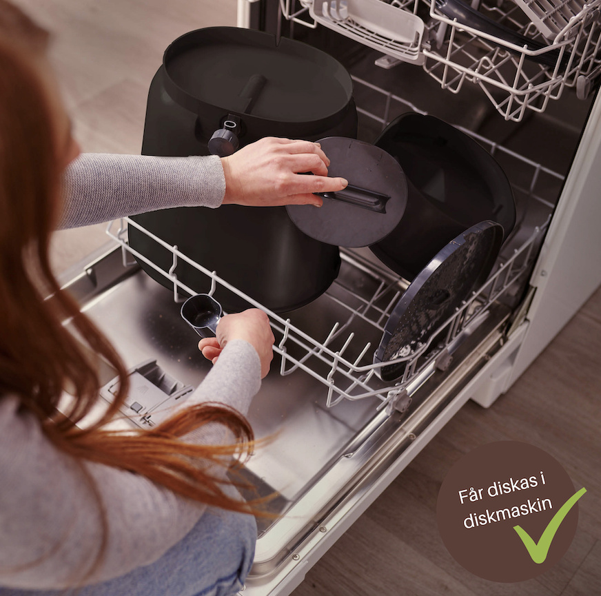 Startkit Bokashi Essential olivgrön - 2 kranhinkar med bas + 1 kg svenskt bokashiströ