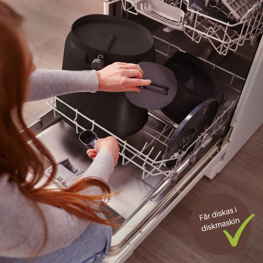 Bokashi Essential cappuccino - 2 kranhinkar med bas + tillbehör (ej strö)