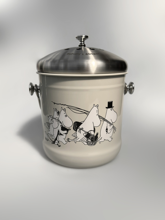 Mumin - hink för matuppsamling, Sand - 