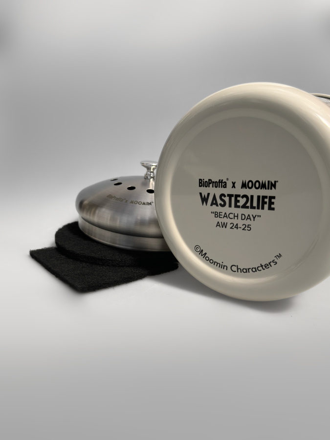 Mumin - hink för matuppsamling, Sand - 