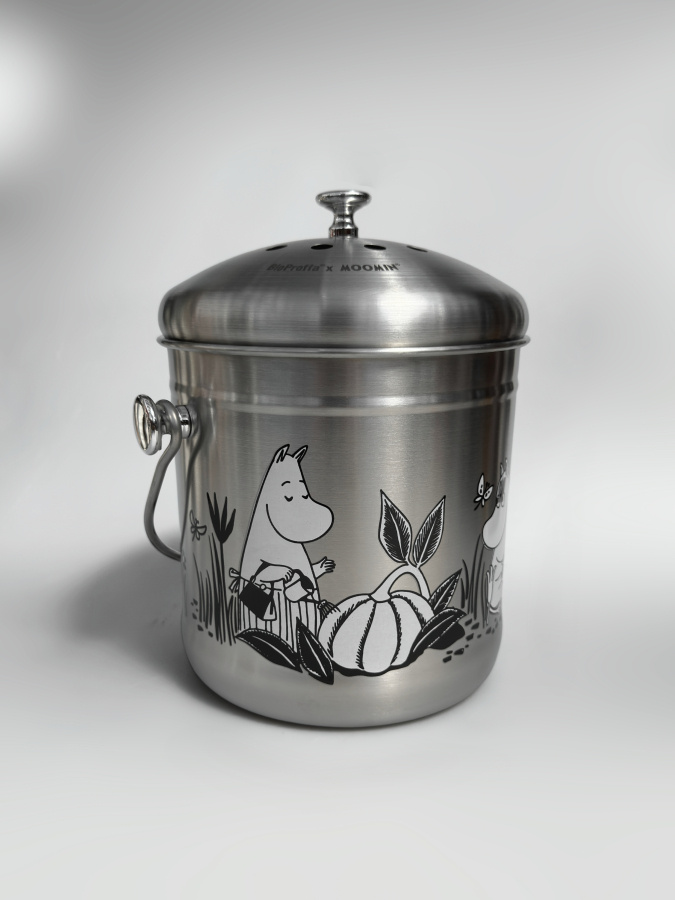 Mumin - hink för matuppsamling, Stainless Steel 4l - 