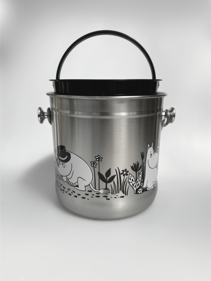 Mumin - hink för matuppsamling, Stainless Steel 4l - 