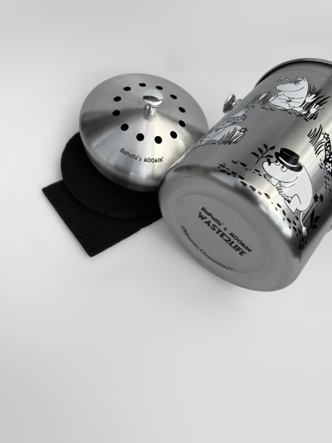 Mumin - hink för matuppsamling, Stainless Steel 5l - 